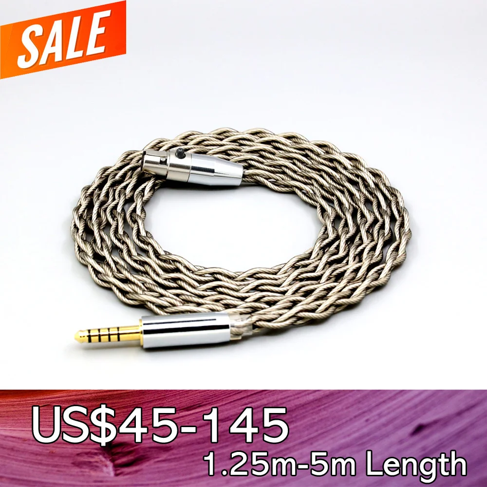 

99% Pure Silver + Graphene Silver Plated Shield Earphone Cable For AKG Q701 K702 K271 K272 K240 K141 K712 K181 K267 LN007959