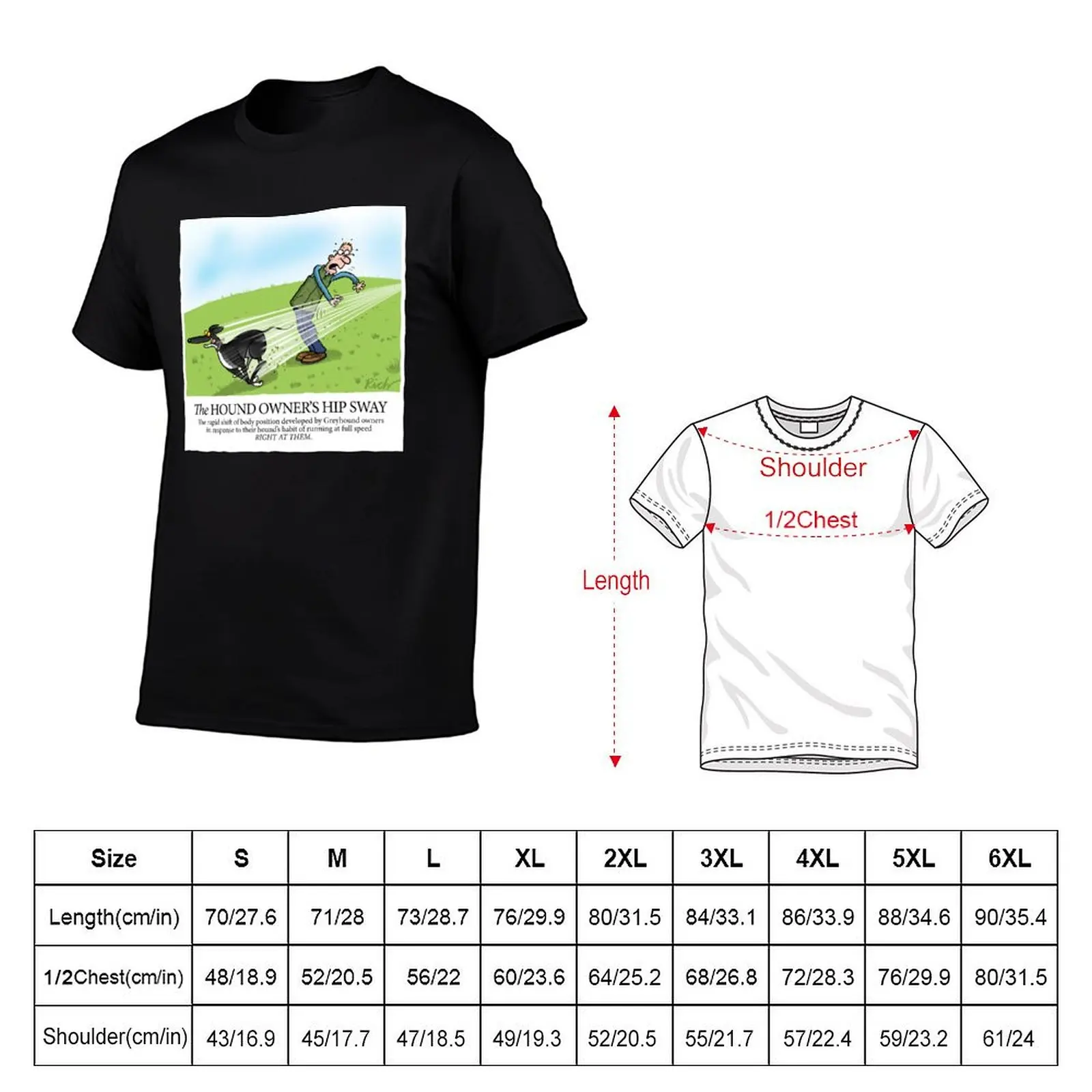 Hound Owner's Hip Sway T-Shirt Casual Lightweight Short Sleeve Top