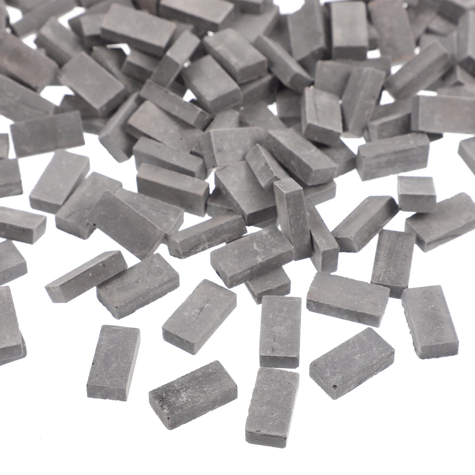 

200 Pcs Train Simulated Brick Building Blocks Garden Edge Clay Miniature Accessory