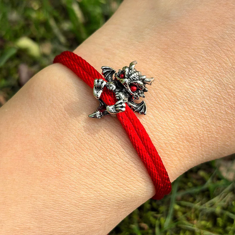 Pulsera del zodiaco del dragón joyería hecha a mano del año de nacimiento pulsera de hilo rojo