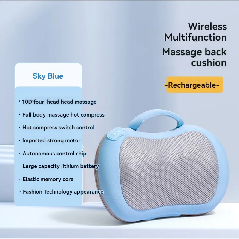 

3D Shiatsu Massage Cushion – Portable for Car/Home, Heated Back & Waist Pain Relief