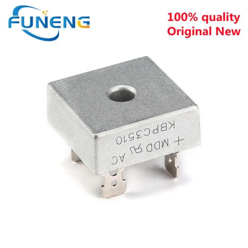 2 PÇS/LOTE KBPC3510 35A 1000V Ponte Retificadora de Diodo Original