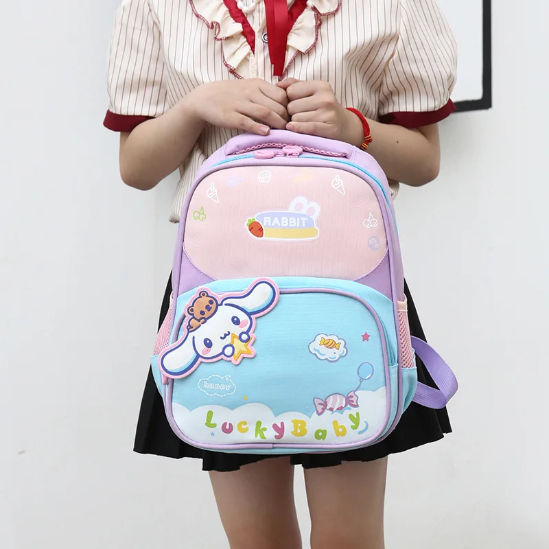 

Sanrio jade cinnamon dog cartoon cute student schoolbag burden reduction ridge protection breathable children's backpack