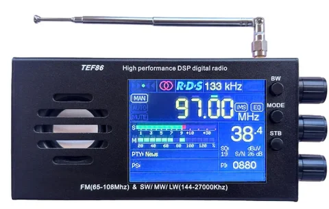 TEF6686 FM (65–108 MHz) und SW/MW/LW (144–27000 kHz) DSP-Radioempfänger