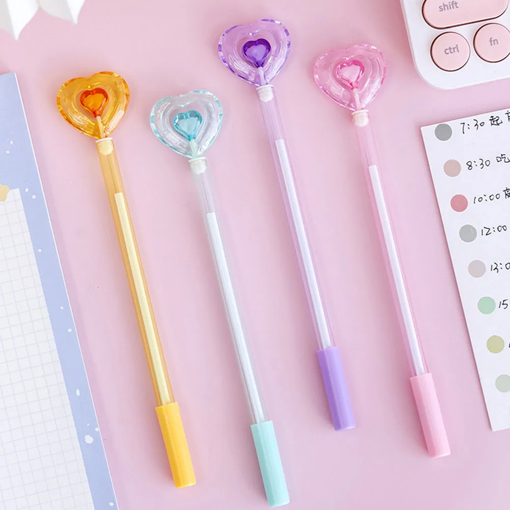 

12 Pcs Gel Pen Gift for Classmates Transparent Gels Sign Students Stationery Plastic Handwriting Pens