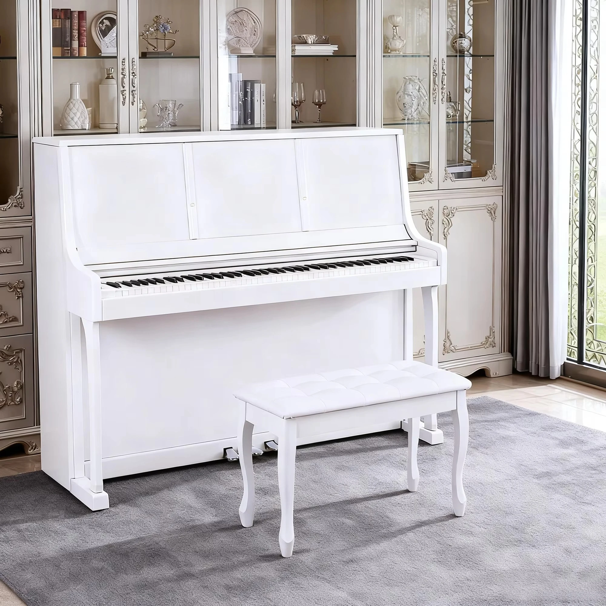 Upright Acoustic Piano Keyboard Musical Instruments Digital Piano 88 Weighted Keys China Electronic Upright Piano