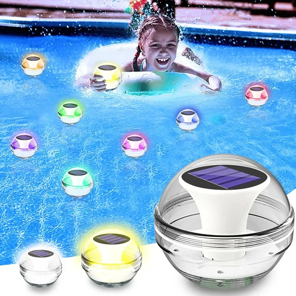 

Floating Pool Lights Solar Pool Lights RGB Color Changing IP65 Waterproof LED Night Light for Swimming Pool Hot Tub Pond Decor