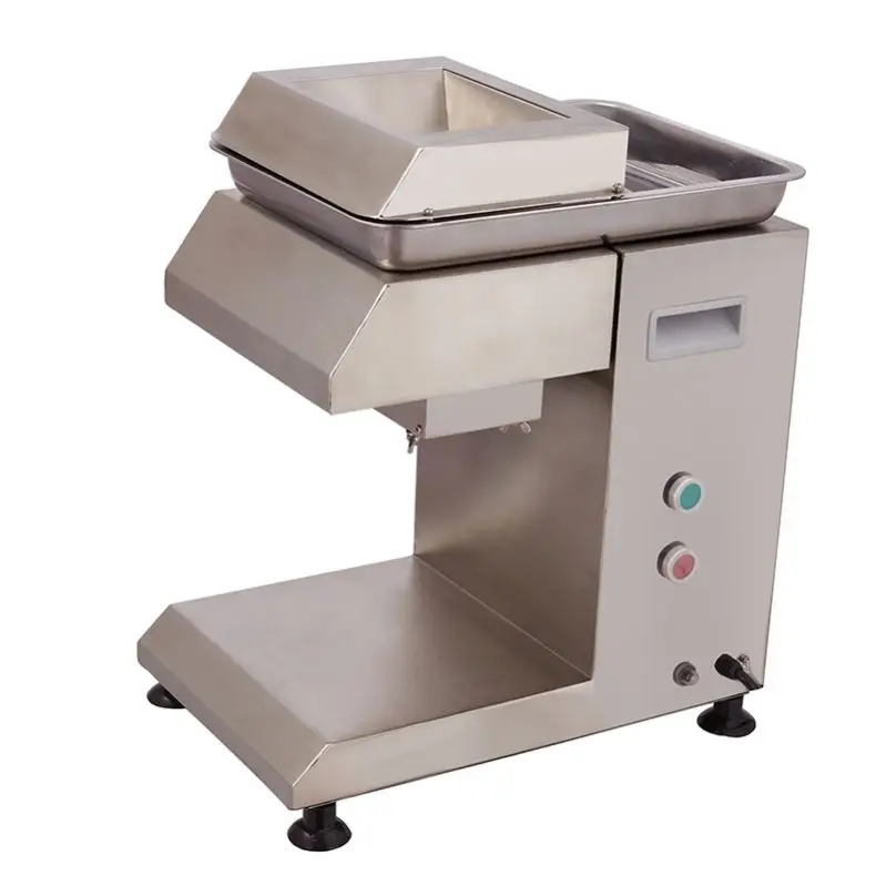 

Stainless Steel Butchery Fresh Meat Cube Cutter Slicer Meat Cutting Machine Fully Automatic Electric Commercial Meat Slicer