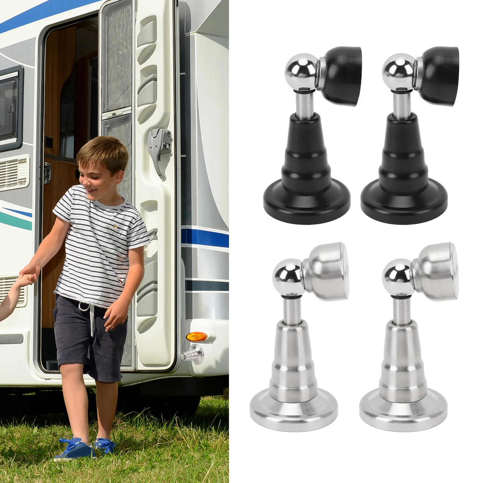 

Магнитный дверной фиксатор, тихая гидравлическая пружина, амортизирующая дверная пробка из нержавеющей стали для дорожных прицепов