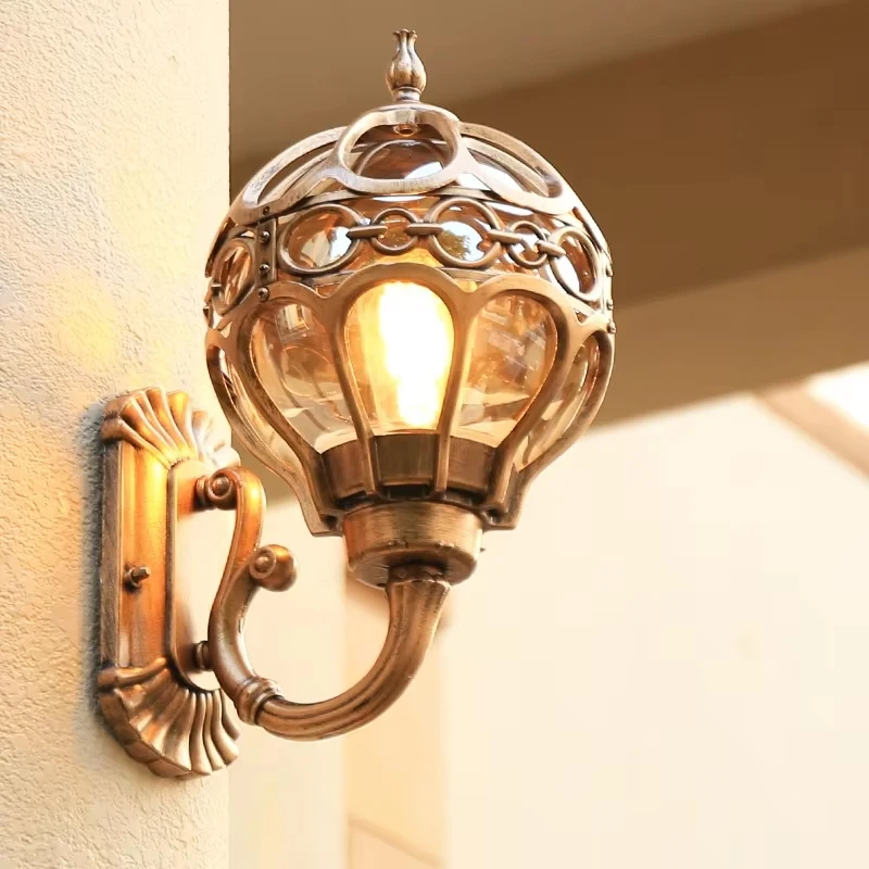 

Balcony Terrace Retro Waterproof Outdoor Wall Lamps Courtyard Waterproof Outdoor Lighting Villa Hotel Entrance Hall Outdoor Lamp