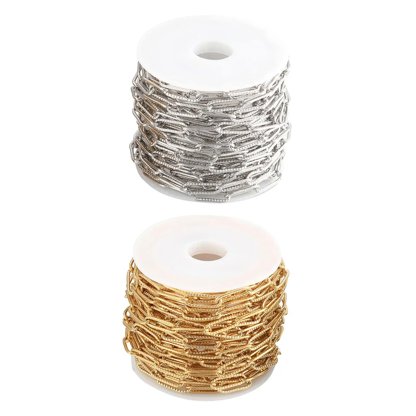 

Paper Clip Link Chain Paper Clip Chain Welded Joint 39 inch 12x4x1mm for Jewelry