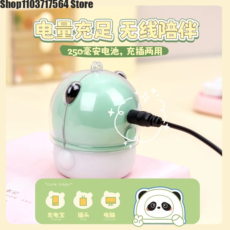 New desktop panda decoration cute atmosphere feeling nightlight girl gift dormitory small object with lanyard