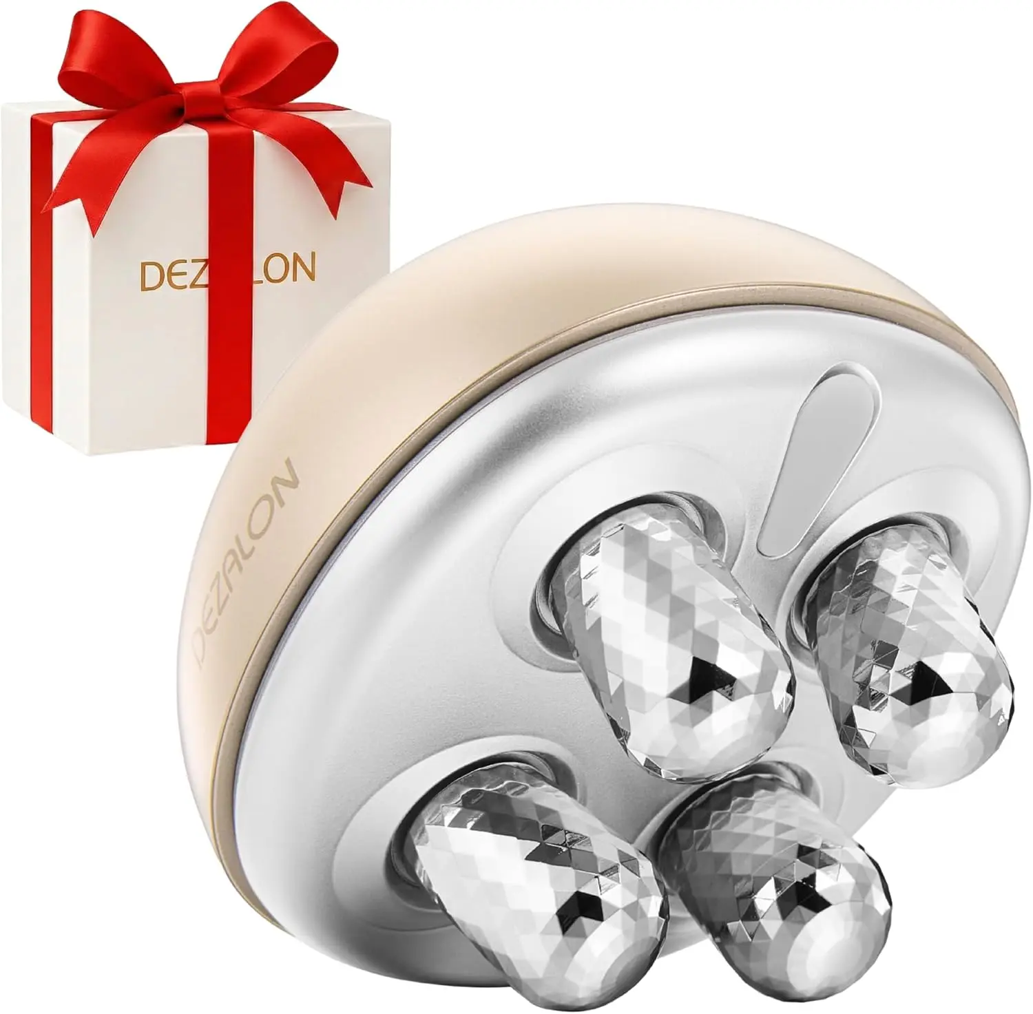 

Микротоковый прибор для ухода за кожей, массажер для лица с роликом и насадками для области вокруг глаз и шеи