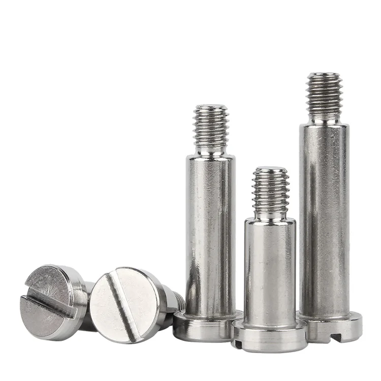 M2 M2.5 M3~M8 304 Stainless Steel Flat Slotted One-word Slot Positioning Shoulder Step Screw Plug Limit Screw Bearing Screw Bolt