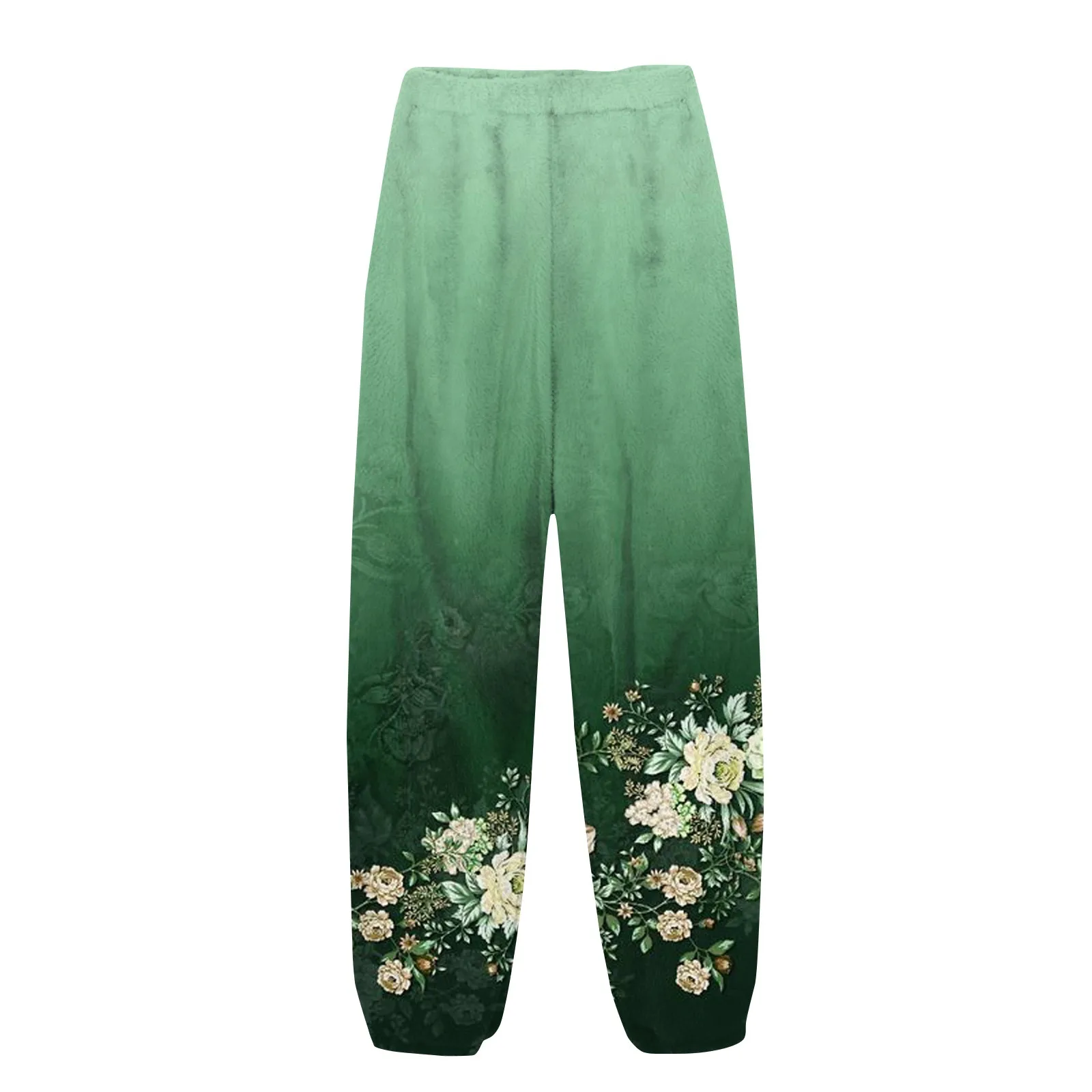 Zomer damesbroek bloemenprint lange wijde pijpen broek elastische taille harembroek casual broek harembroek dagelijks casual streetw