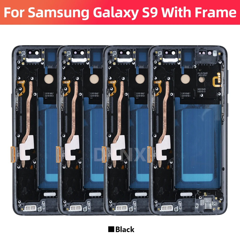 100% Tested For Super AMOLED Samsung Galaxy S9 LCD For SM G960 Display Screen Touch Digitizer Assembly With Frame