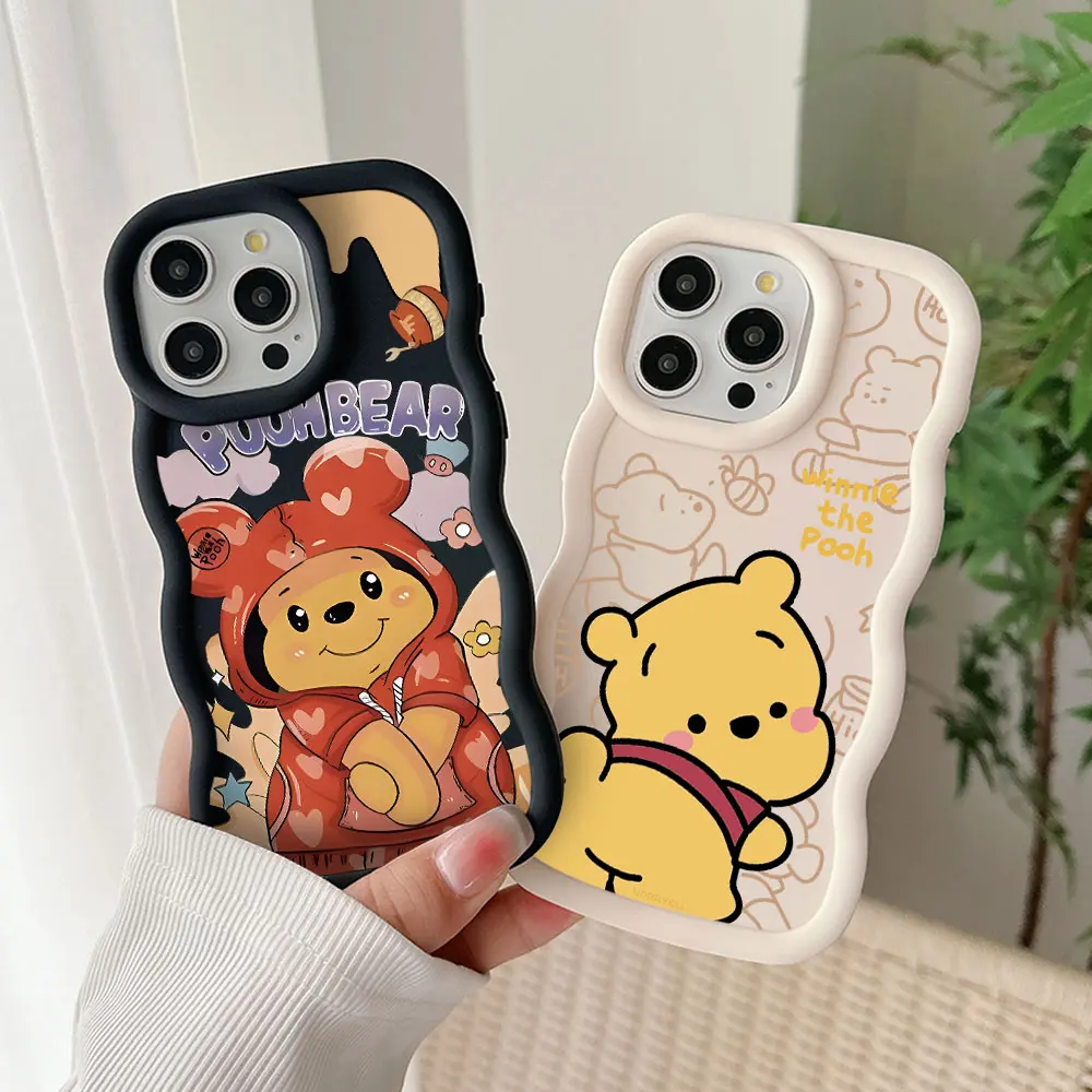 Cartoon Winnie Pooh Phone Case for OPPO A5 A7 A9 A15 A16K A17 A31 A38 A53 A54 A55 A57 A58 A74 A76 A78 A79 A92 A98 4G 5G Cover