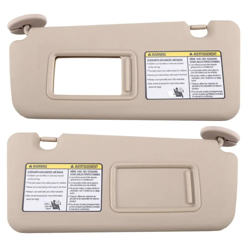 Durable-74320-42420-B0 Car Sun Visors Sunvisor With Makeup Mirror For Toyota RAV4 2004-2005 Car Accessories LHD