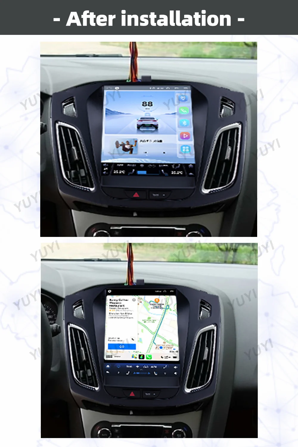 12.1 Inch Android 13 Car Radio For Ford Focus 2012 2013-2015 Auto GPS Navigation DVD Multimedia Player Carplay HD Mainframe IPS