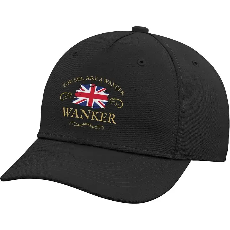 Funny You SIR, Are A Wanker GB British UK Union Jack Flag Adjustable Baseball Hat