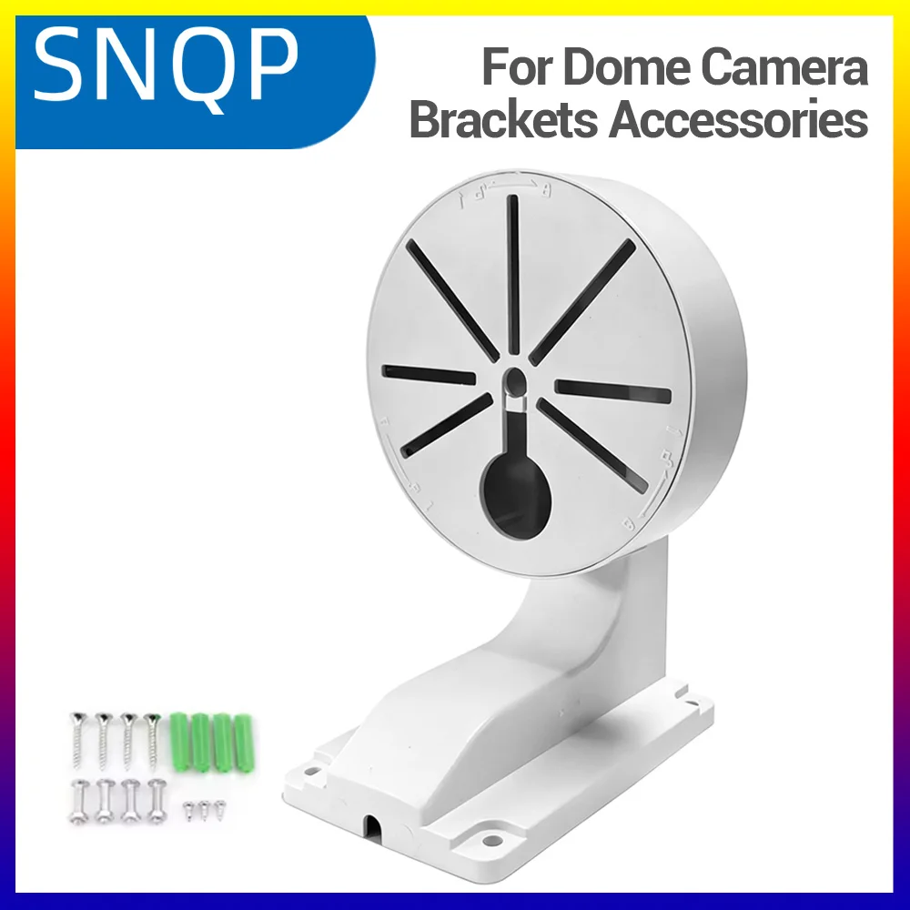 Support de caméra dôme en forme de L pour bureau à domicile, accessoires de vidéosurveillance, sécurité durable en plastique, fixation murale, double usage intérieur/extérieur