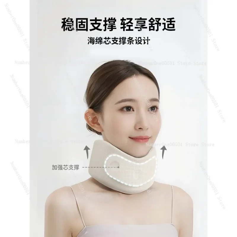 

Neck Posture Corrector Cervical Collar Support Heat Therapy for Forward Head Pain Relief Office Sitting