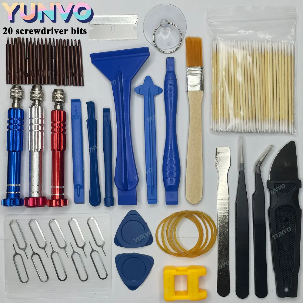58 in 1 Precision Screwdriver Set Professional Repair Kit Pry Spudger Blade SIM Eject Pin for Mobile Phone Disassembly Hand Tool