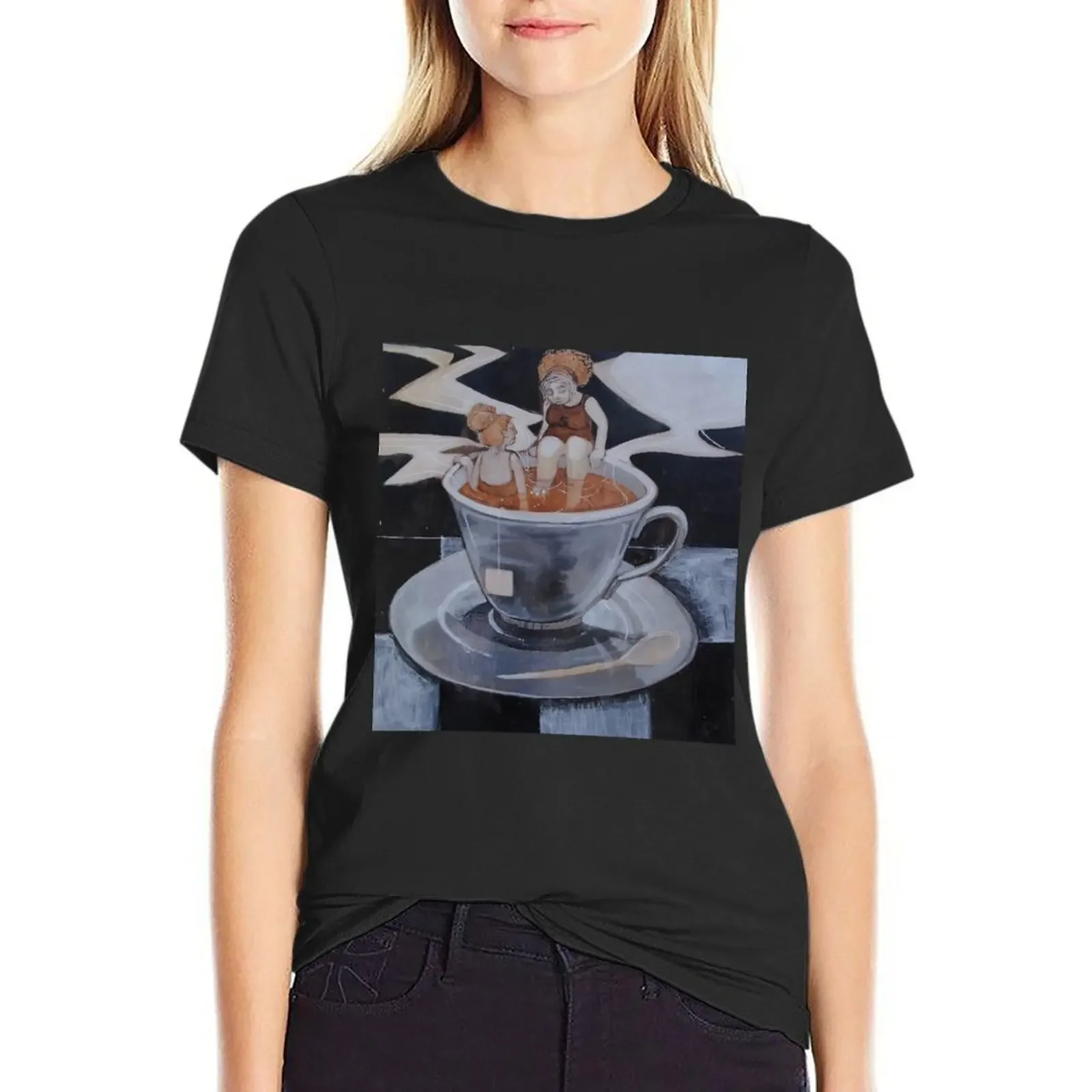 

Tea for Two T-Shirt shirts graphic tees funny tees anime clothes luxury designer clothing Women