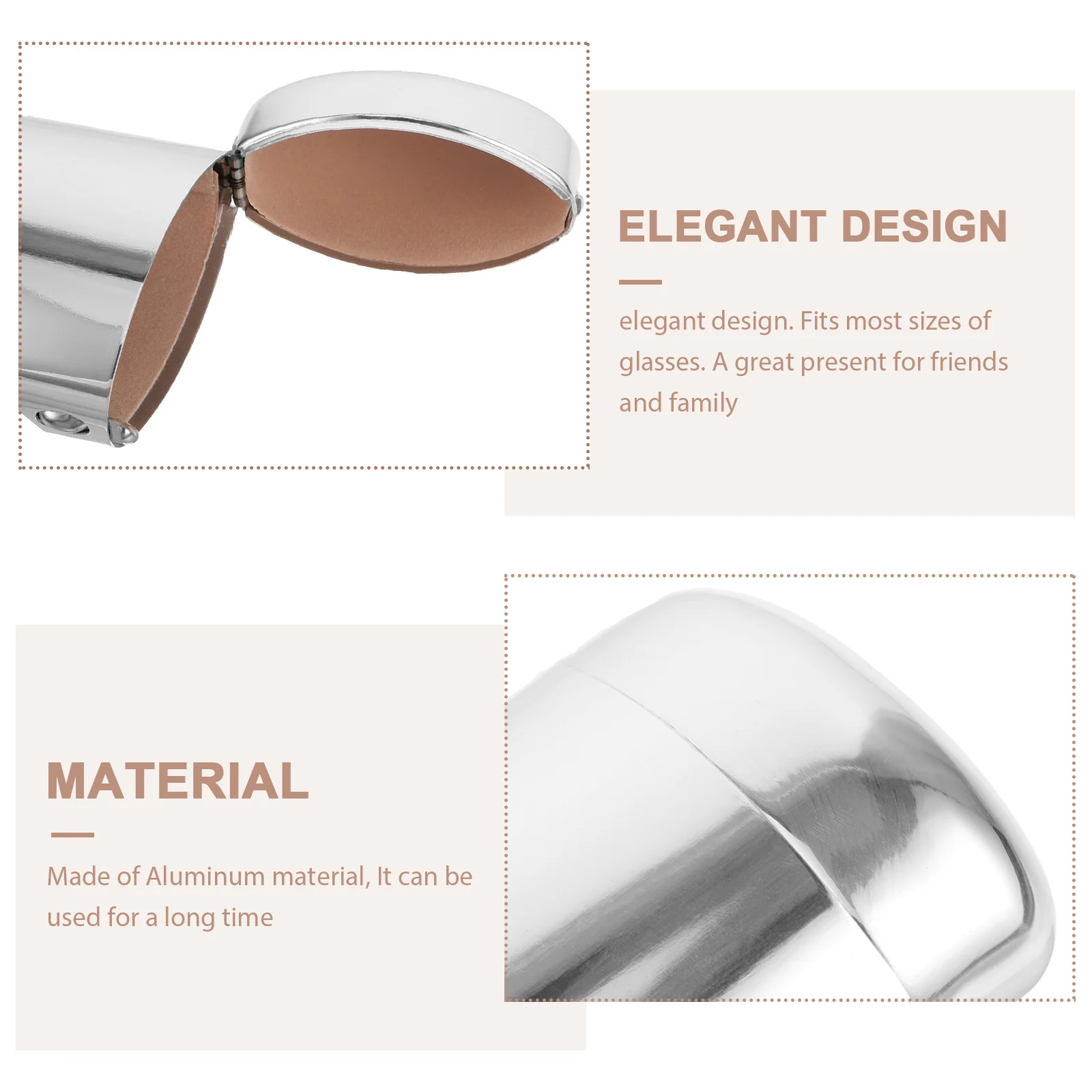 

Aluminum Sunglass Case Simple Elegant Design Travel Eyewear Organizer Protective Hard Shell Glasses Storage for Sunglasses