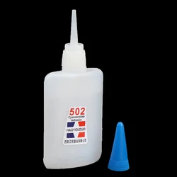 40Ml 502 Super Glue Instant Quick Dry Cyanoacrylate Strong Adhesive Quick Bond Leather Rubber Metal Office Supplies Fast Glue