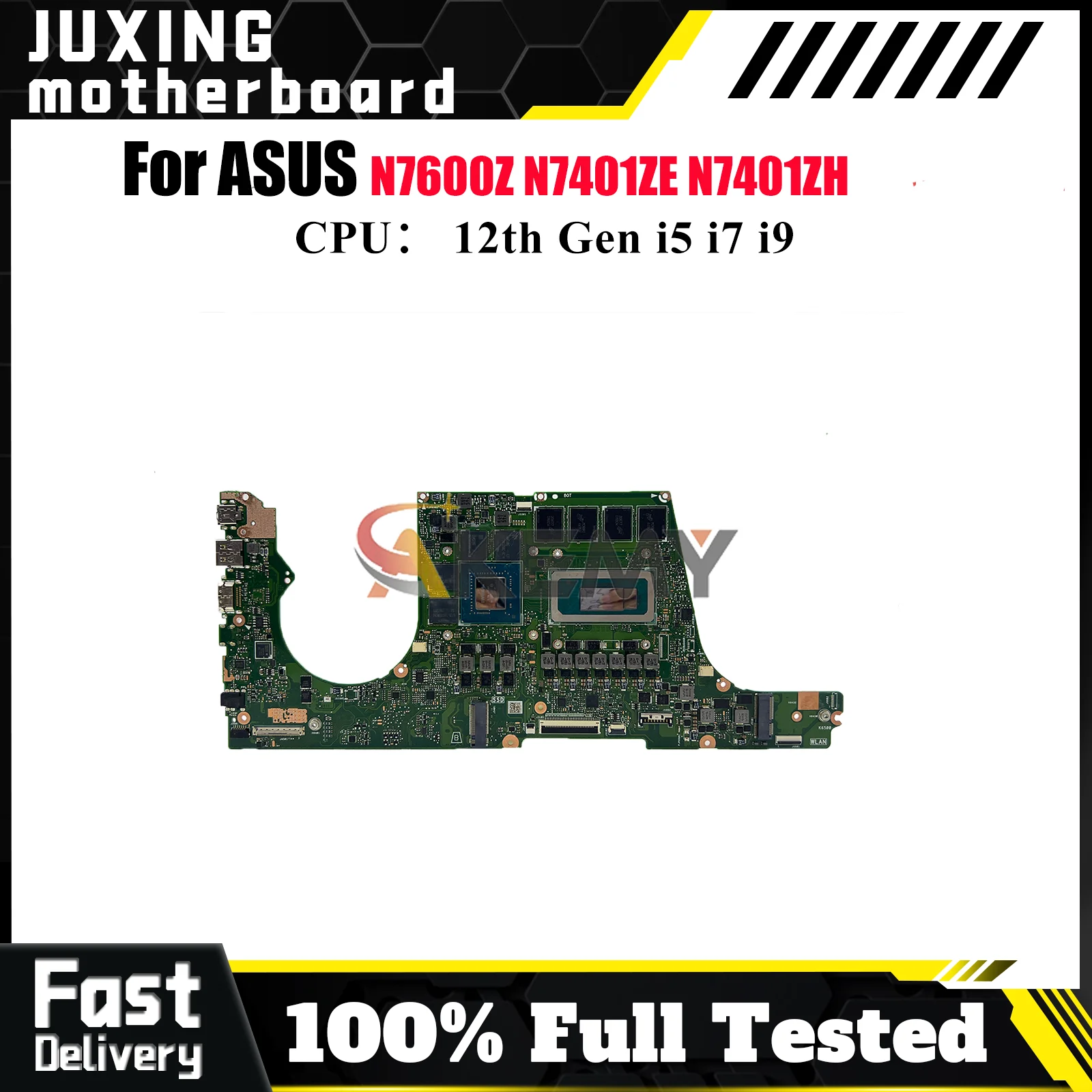 

N7401ZC Laptop Motherboard For ASUS Vivobook N7401Z N7401ZE K6500Z N7401ZH N7600Z K6400Z Mainboard With 12th Gen i5 i7 i9 fast