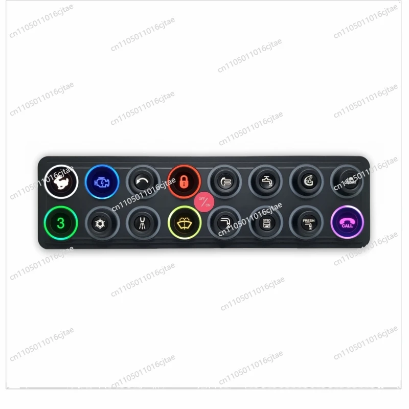 For High Power 16 Way LED Switch Panel 12V/24v RV and Marine Vehicle Circuit Chemical Resistant Control