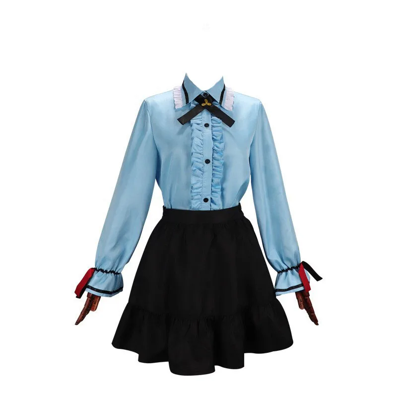 Escenario colorido, disfraz de cosplay de Haruka Kiritani, uniforme de manga larga, Falda corta negra, disfraz de anime cosplay