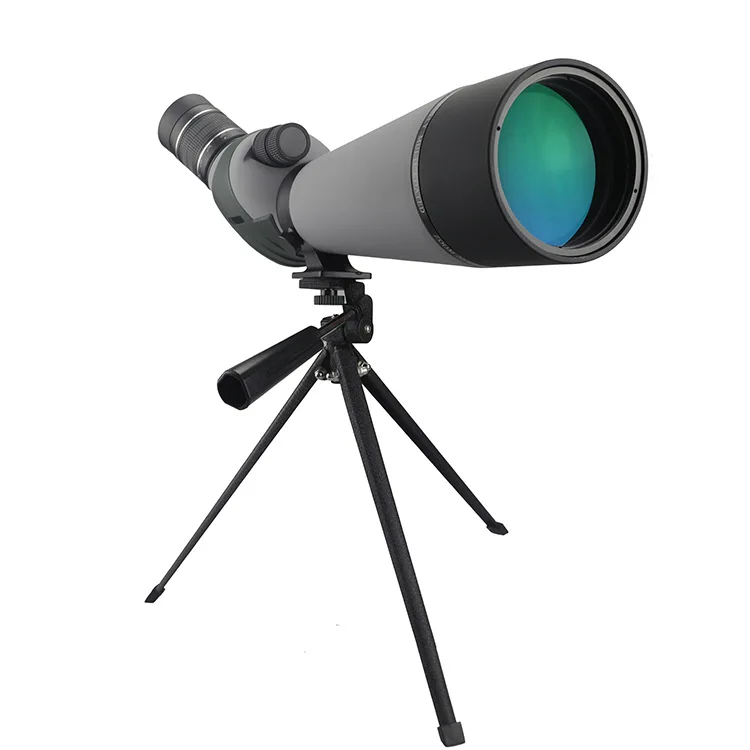 20-60x80 HD Spotting Scope with Tripod 45 Degree Angled Eyepiece Telescope for Bird Watching Hunting