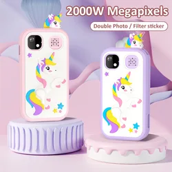 Kids Smart Phone Toys Cartoon Unicorn Hd Touchscreen Camera Cute Mobile For Girls Boy Children Puzzle Toy Birthday Gifts No Card
