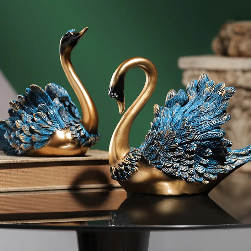 Home Furnishings European Style Swan Creative Decorations Hallway Bedroom Home Decorations Gifts for Girlfriend and Colleagues