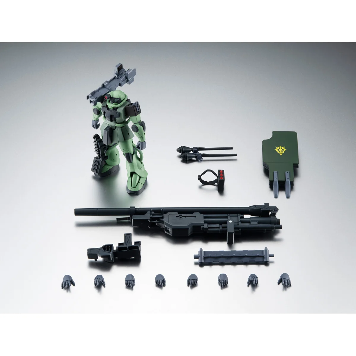 Bandai Robot Spirits ＜SIDE MS＞ MS-06F ZAKUⅡ Gunner Type Ver. A.N.I.M.E. - Official Mobile Suit Gundam Collectible Model