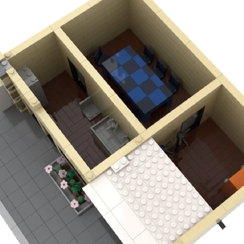 2219 PCS MOC Luxus Freistehendes Haus Modulare Bausteine Moderne Architektur Modell Display Spielzeug Kinder DIY Montage Geburtstag Geschenk