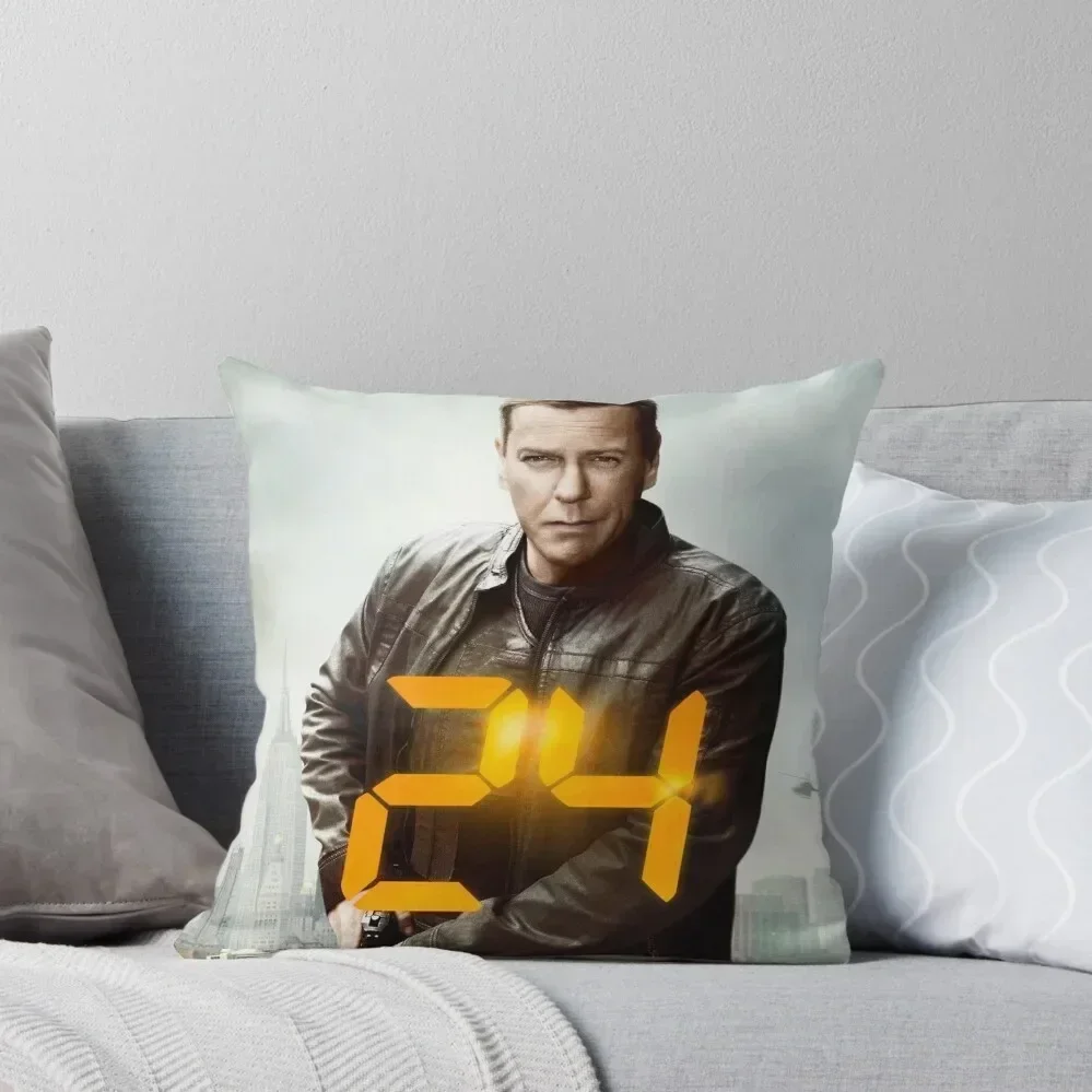 Jack Bauer 24 Throw Pillow luxury throw pillow covers Pillows Aesthetic Cushions christmas decorations 2025 pillow