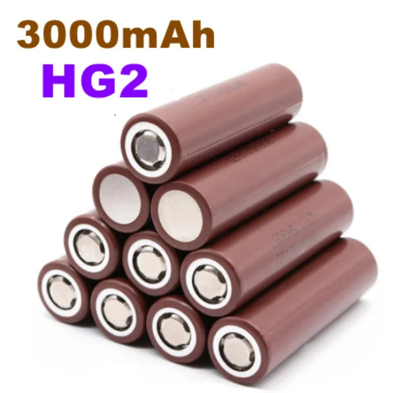 

100% New Original HG2 18650 3000mAh battery 18650 HG2 3.7V discharge 20A dedicated For HG2 Power Rechargeable battery