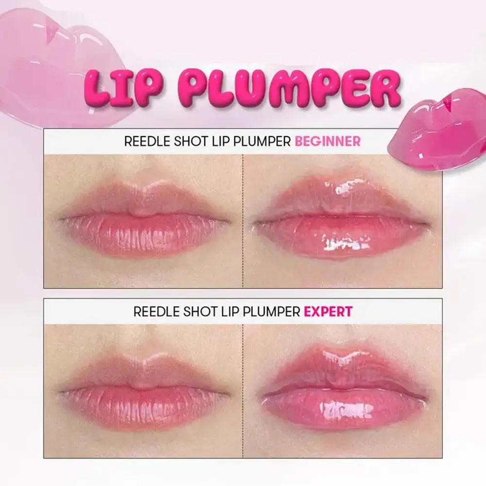 Olio per labbra coreano, idratante, volumizzante, trasparente, lucidalabbra ad alta lucentezza, riduce le linee secche, crea un look labbra lucido e paffuto