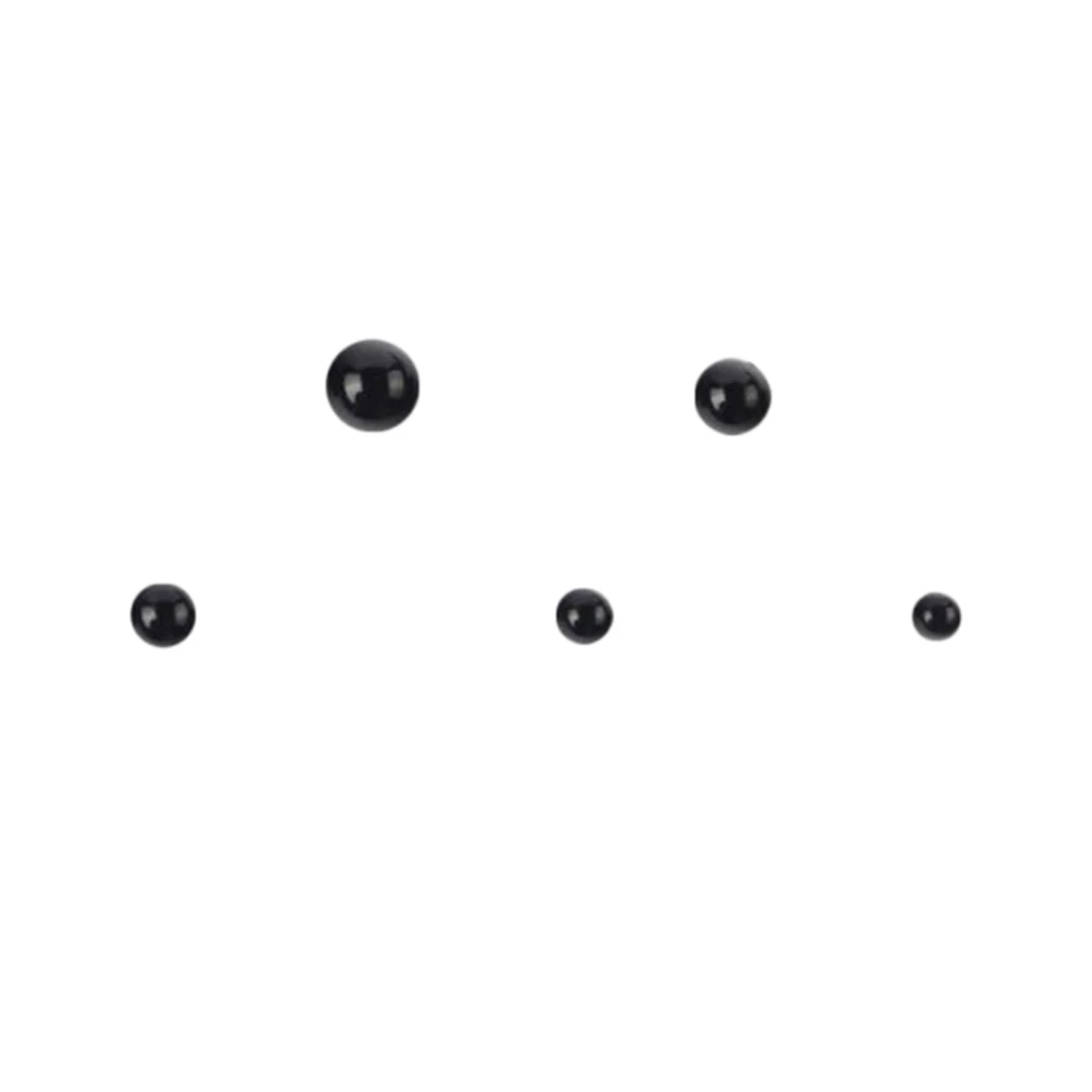 4-14mm Black Plastic Doll Eyes Kit Needle Felting for Teddy Puppets Dolls DIY