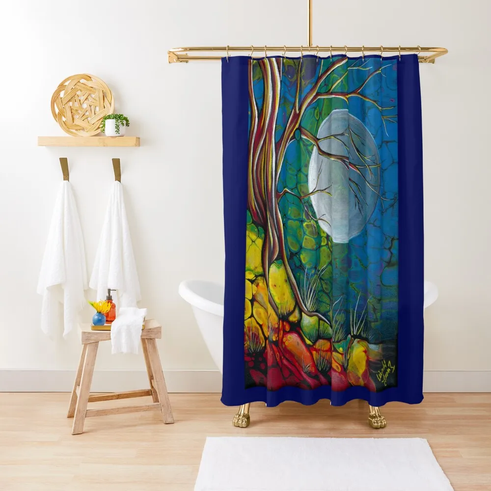 

Magical Tree Shower Curtain In The Bathroom Bathroom Accessory Bathroom Fabric For Bathrooms Curtain