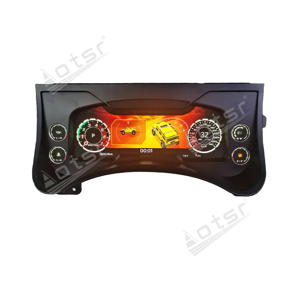 

2026, 12,3 дюйма для Cadillac Escalade, 2003-2006, ЖК-панель приборов, цифровой кластер, прибор для скорости, тахометр космического корабля