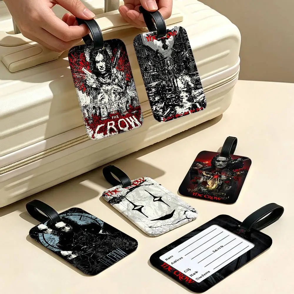 The C-Crow Horror Movie PVC Anti lost Luggage Identifier Tag Removable Information Card Holder Travel Baggage Tag