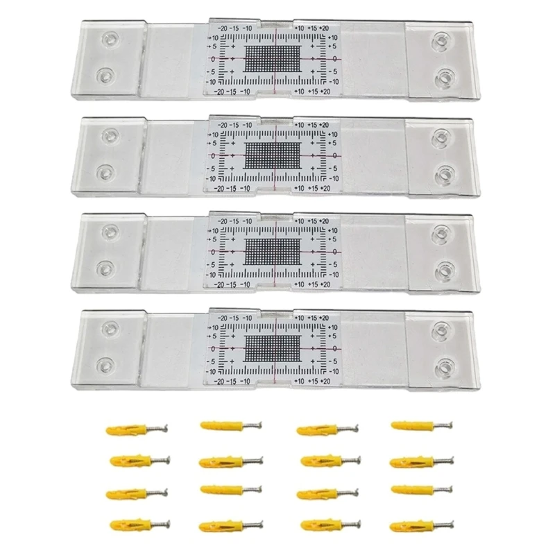 

2/4Pcs Crack Monitoring Record, Standard Tell-Tale Crack Monitor for the Standard and Corner Tell-Tale Acrylic Drop Shipping