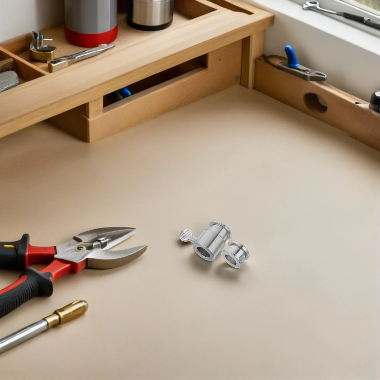 

1Set Grilling Rod Limit Sleeve for Even Cooking Rotisserie Spit Rod Balance Bolts Chrome Plated Iron Replacement Parts