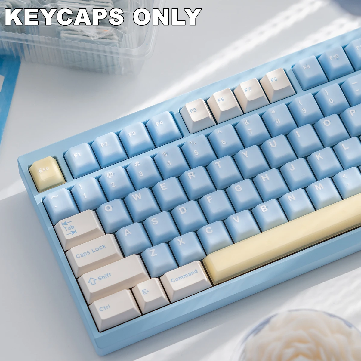 

164 клавиши PBT ABS Cherry колпачки для клавиш с сублимированной краской, двойной набор колпачков для Mx Cherry Gateron Switch, комплект механической клавиатуры