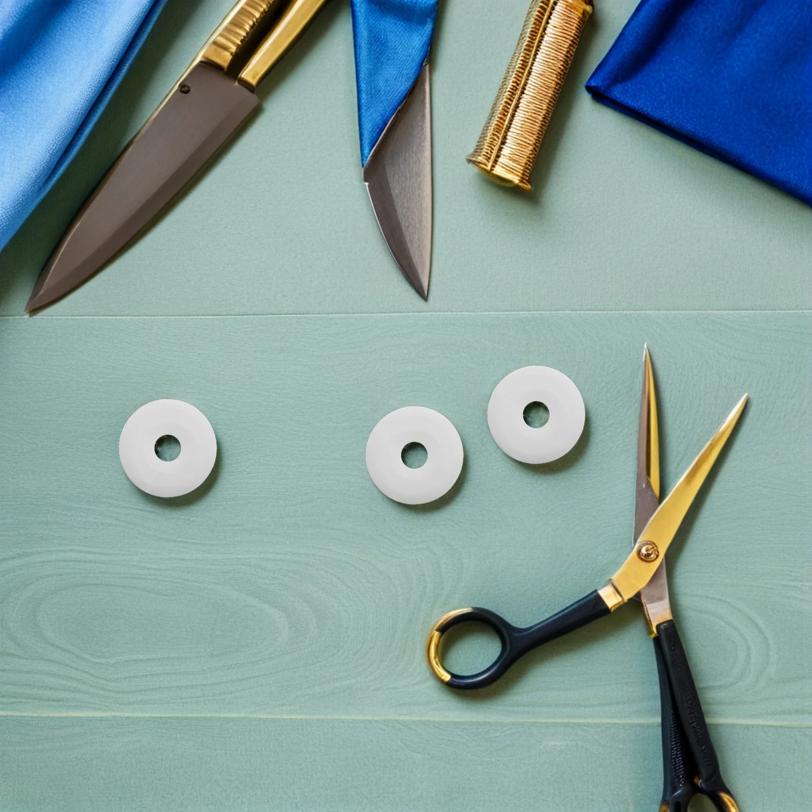 

30pcs Ceramic Yarn Guide 30Mm Textile Thread Eyelet For Industrial Sewing Machines Wear Resistant Ceramic Wire Guide For