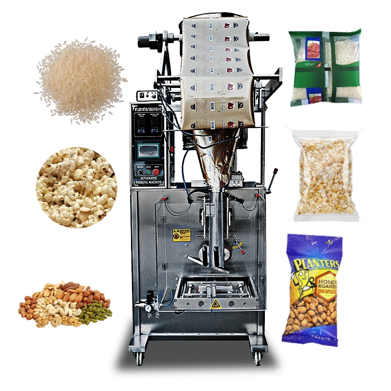 Automatic Snack Food Nuts Dried Fruit Granule Filling and Packing Machine for Popcorn Packaging Machine